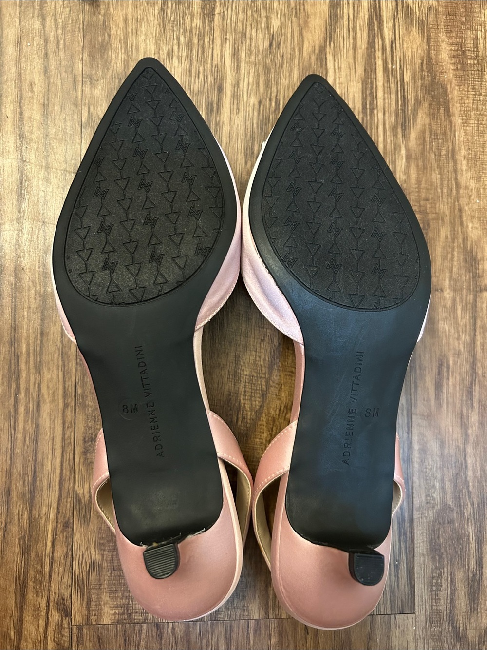 Adrienne Vittadini Pink Pearl-Buckle Slingback Pumps - Picture 5 of 7